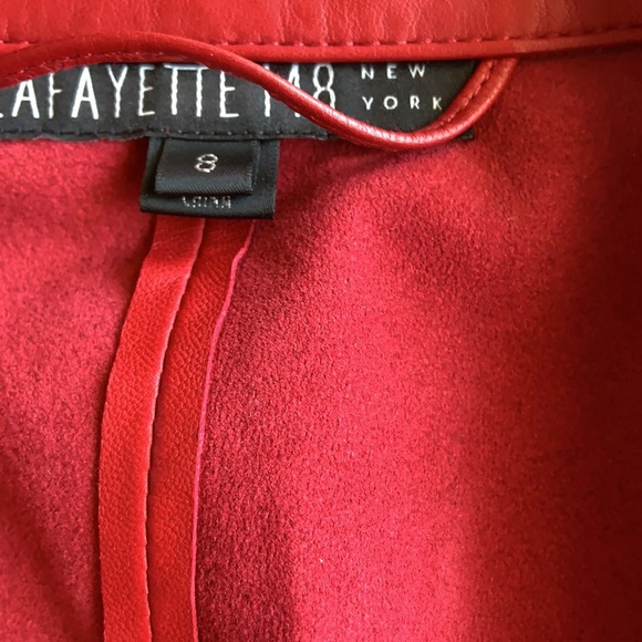 Lafayette 148 NY Lambskin Leather Jacket - Picture 14 of 16
